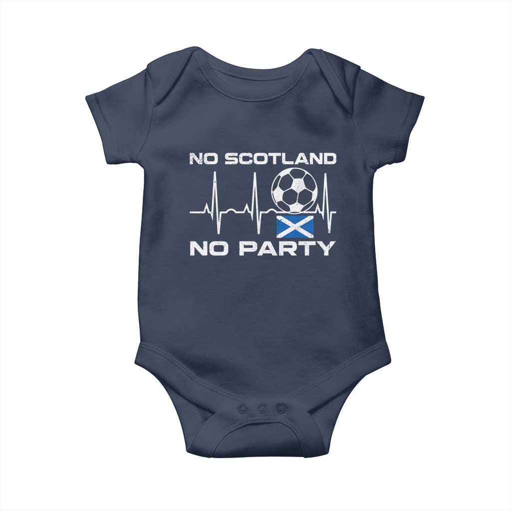 No Scotland No Party Baby Onesie Scotland Football Proud Scottish Fan
