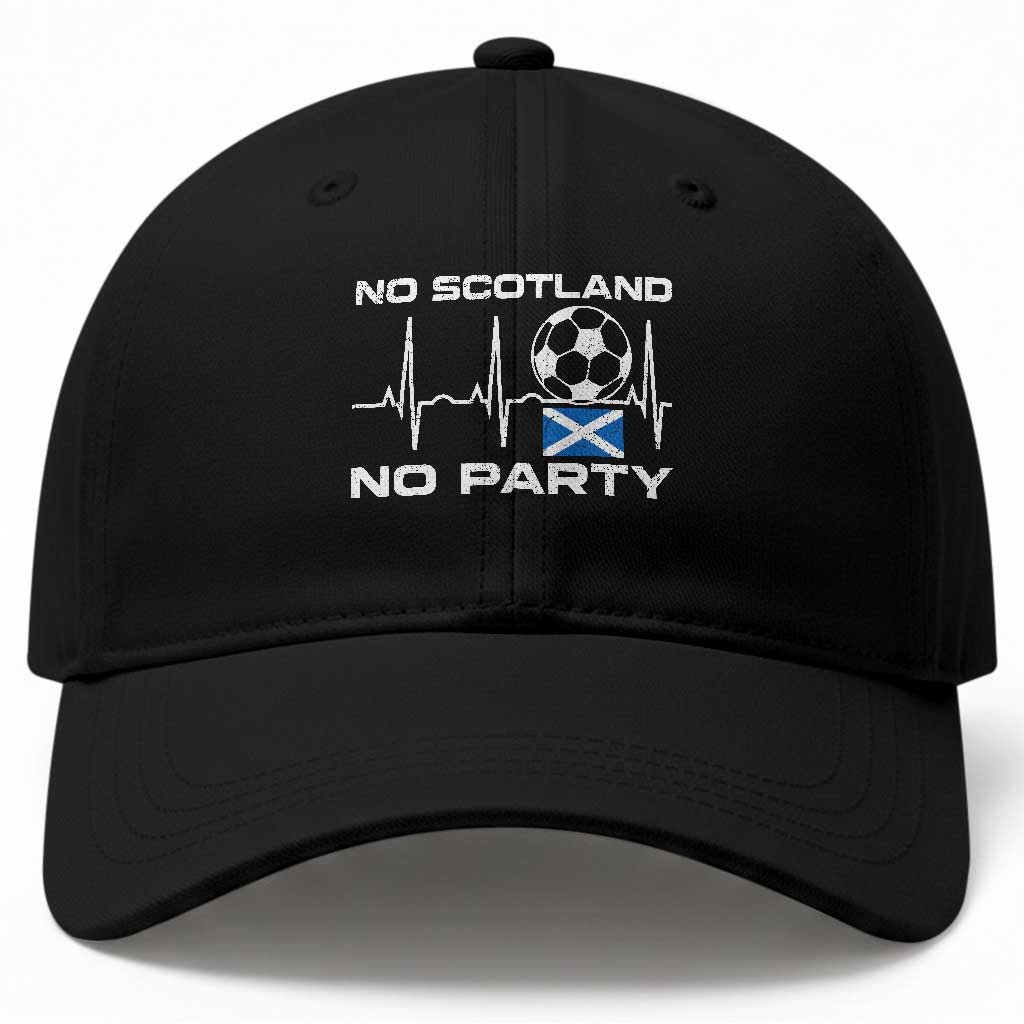 No Scotland No Party Baseball Cap Scotland Football Proud Scottish Fan