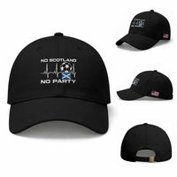 No Scotland No Party Baseball Cap Scotland Football Proud Scottish Fan