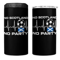 No Scotland No Party 4 in 1 Can Cooler Tumbler Scotland Football Proud Scottish Fan