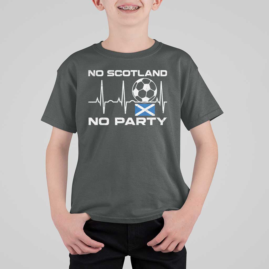 No Scotland No Party T Shirt For Kid Scotland Football Proud Scottish Fan
