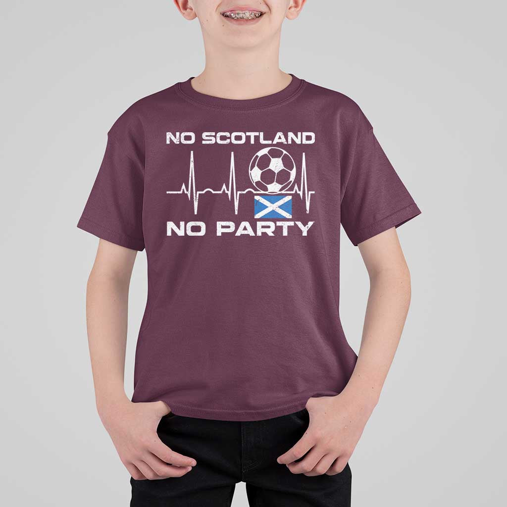 No Scotland No Party T Shirt For Kid Scotland Football Proud Scottish Fan