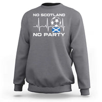No Scotland No Party Sweatshirt Scotland Football Proud Scottish Fan