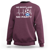 No Scotland No Party Sweatshirt Scotland Football Proud Scottish Fan