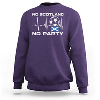 No Scotland No Party Sweatshirt Scotland Football Proud Scottish Fan