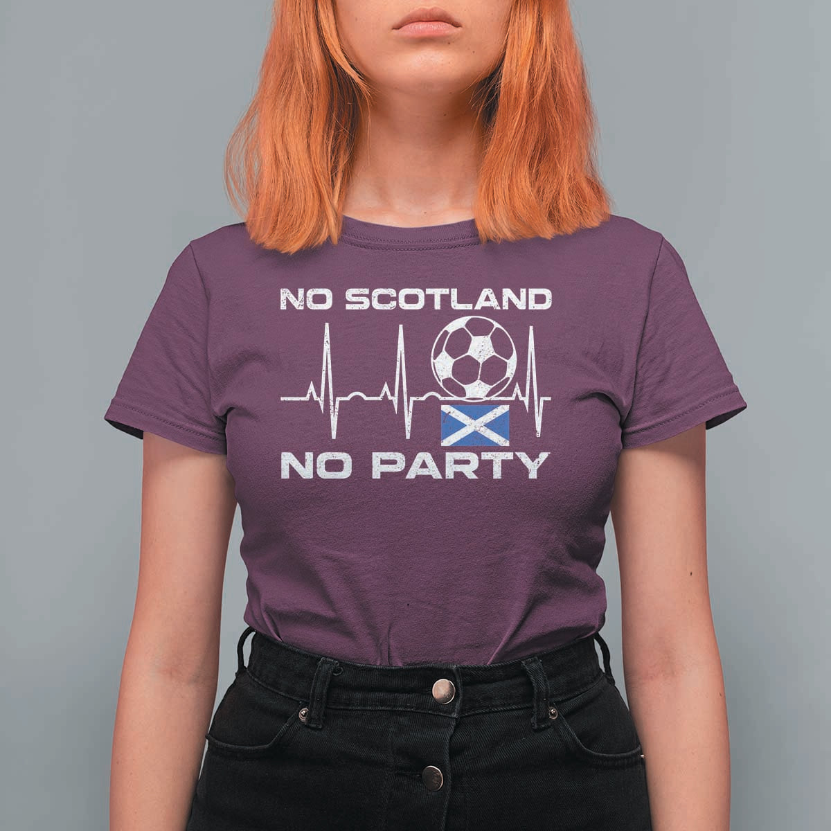 No Scotland No Party T Shirt For Women Scotland Football Proud Scottish Fan