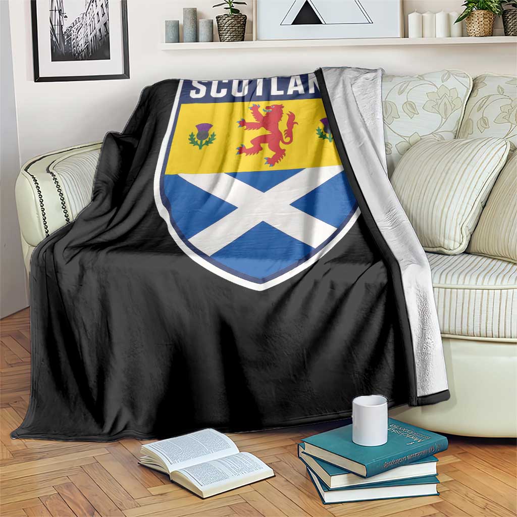 Scottish Rampant Lion Scotland Coat of Arms National Pride Throw Blanket