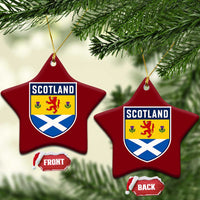 Scottish Rampant Lion Scotland Coat of Arms National Pride Ceramic Ornament