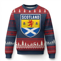 Scottish Rampant Lion Scotland Coat of Arms National Pride Ugly Christmas Sweater