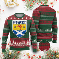 Scottish Rampant Lion Scotland Coat of Arms National Pride Ugly Christmas Sweater