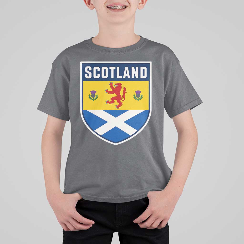 Scottish Rampant Lion Scotland Coat of Arms National Pride T Shirt For Kid