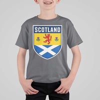 Scottish Rampant Lion Scotland Coat of Arms National Pride T Shirt For Kid