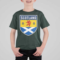 Scottish Rampant Lion Scotland Coat of Arms National Pride T Shirt For Kid