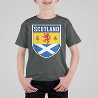 Scottish Rampant Lion Scotland Coat of Arms National Pride T Shirt For Kid
