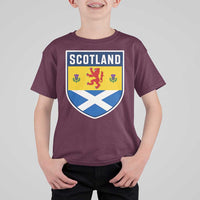 Scottish Rampant Lion Scotland Coat of Arms National Pride T Shirt For Kid