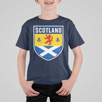 Scottish Rampant Lion Scotland Coat of Arms National Pride T Shirt For Kid