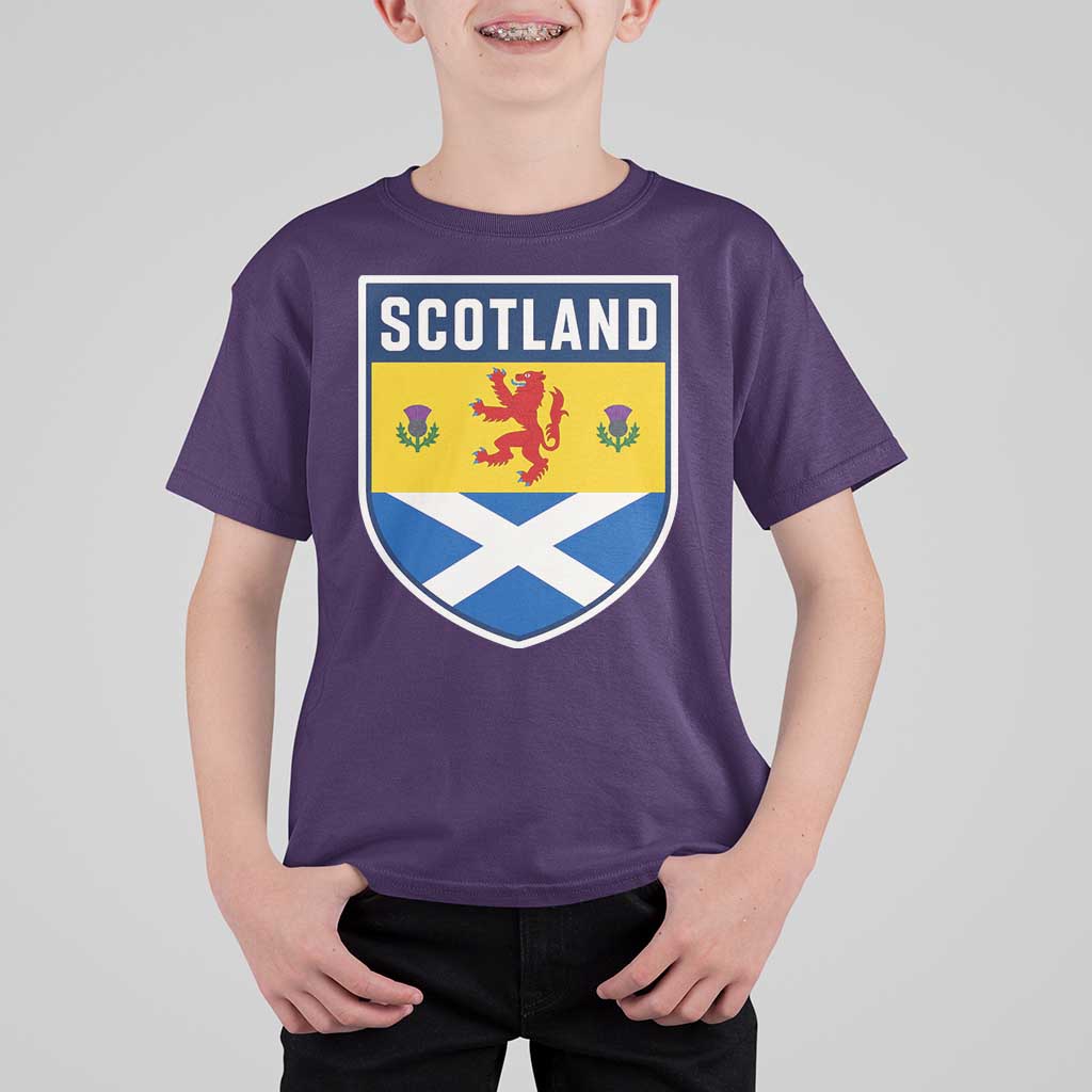 Scottish Rampant Lion Scotland Coat of Arms National Pride T Shirt For Kid