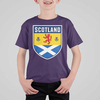 Scottish Rampant Lion Scotland Coat of Arms National Pride T Shirt For Kid