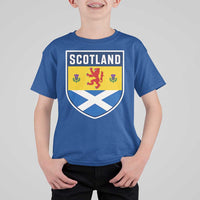 Scottish Rampant Lion Scotland Coat of Arms National Pride T Shirt For Kid