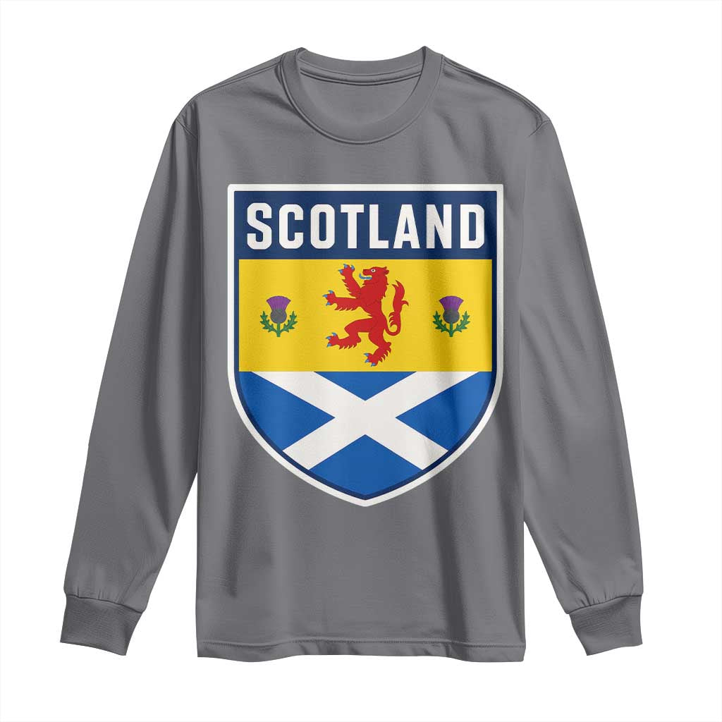 Scottish Rampant Lion Scotland Coat of Arms National Pride Long Sleeve Shirt