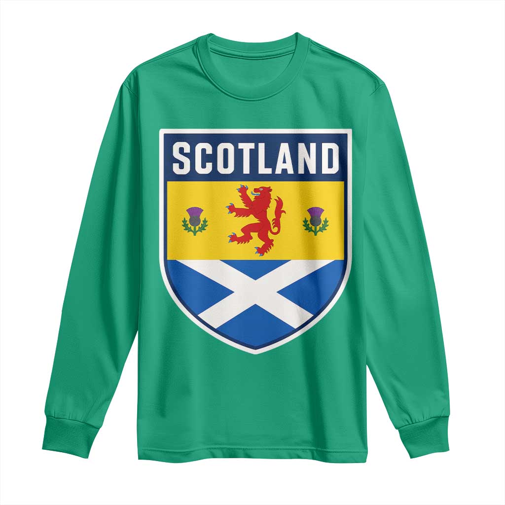 Scottish Rampant Lion Scotland Coat of Arms National Pride Long Sleeve Shirt
