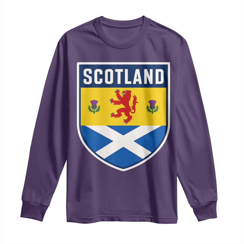 Scottish Rampant Lion Scotland Coat of Arms National Pride Long Sleeve Shirt