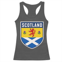 Scottish Rampant Lion Scotland Coat of Arms National Pride Racerback Tank Top