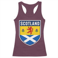 Scottish Rampant Lion Scotland Coat of Arms National Pride Racerback Tank Top