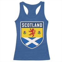 Scottish Rampant Lion Scotland Coat of Arms National Pride Racerback Tank Top