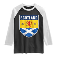 Scottish Rampant Lion Scotland Coat of Arms National Pride Raglan Shirt