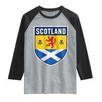 Scottish Rampant Lion Scotland Coat of Arms National Pride Raglan Shirt