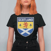 Scottish Rampant Lion Scotland Coat of Arms National Pride T Shirt For Women