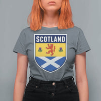 Scottish Rampant Lion Scotland Coat of Arms National Pride T Shirt For Women