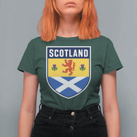 Scottish Rampant Lion Scotland Coat of Arms National Pride T Shirt For Women