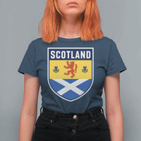 Scottish Rampant Lion Scotland Coat of Arms National Pride T Shirt For Women