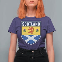 Scottish Rampant Lion Scotland Coat of Arms National Pride T Shirt For Women