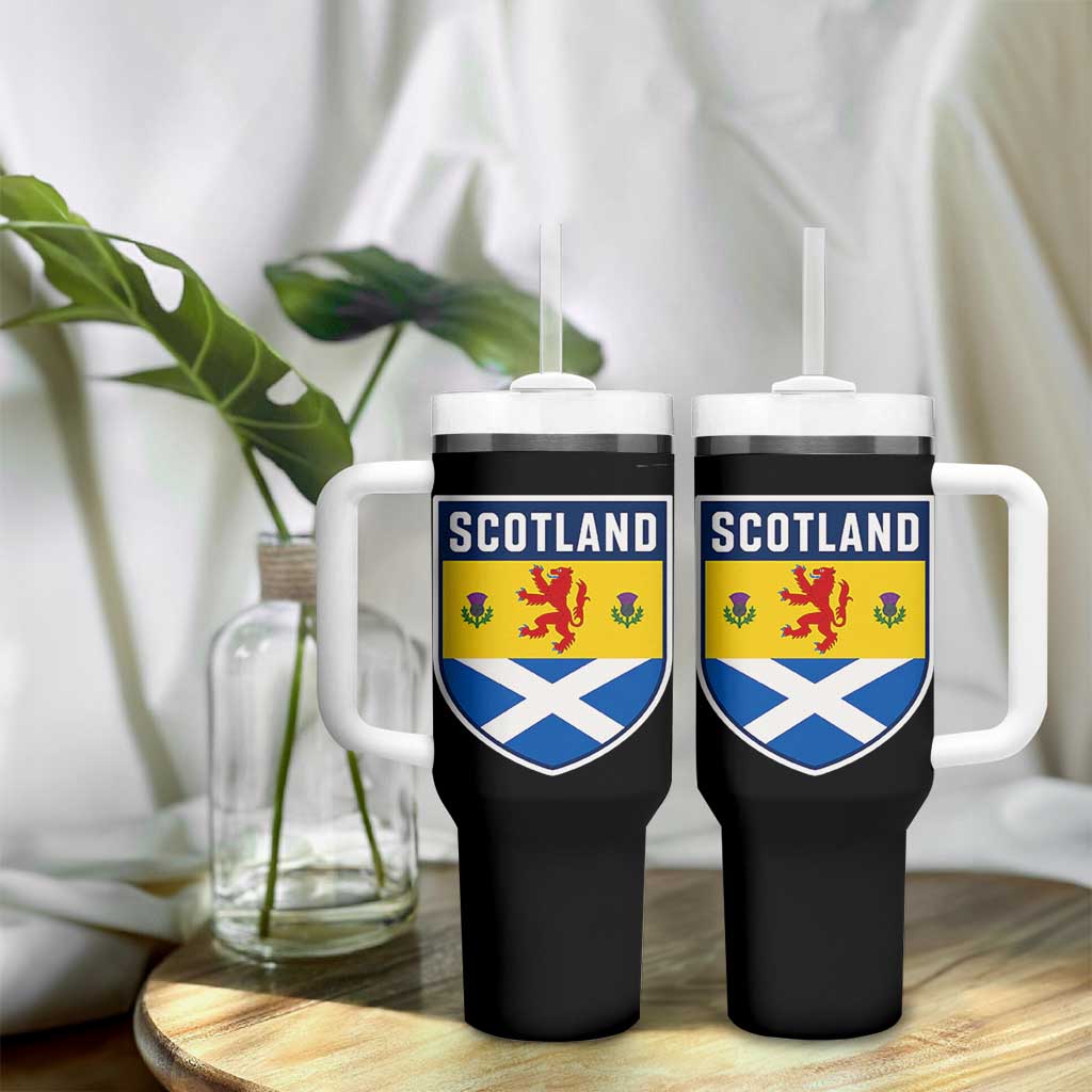Scottish Rampant Lion Scotland Coat of Arms National Pride Tumbler With Handle