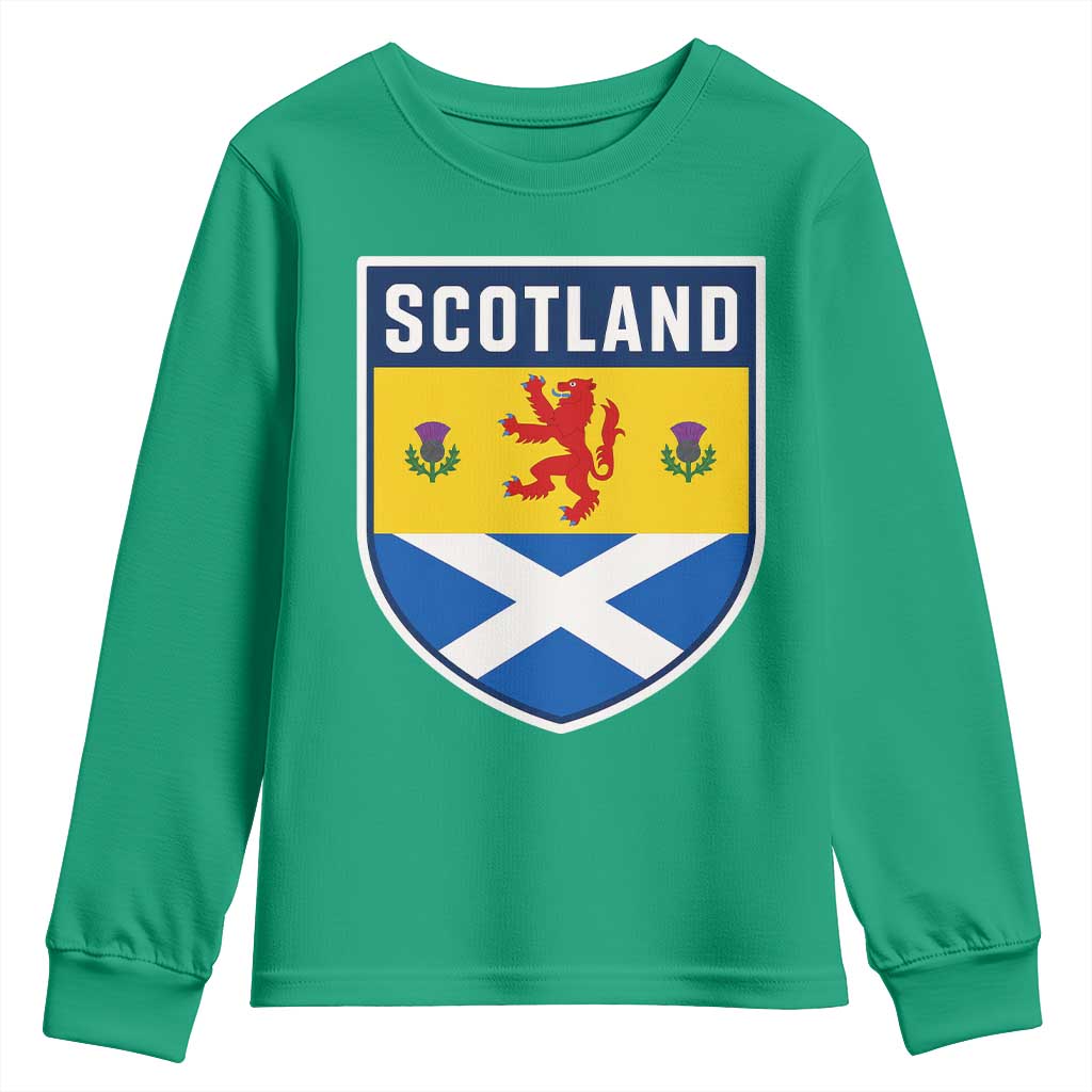 Scottish Rampant Lion Scotland Coat of Arms National Pride Youth Sweatshirt
