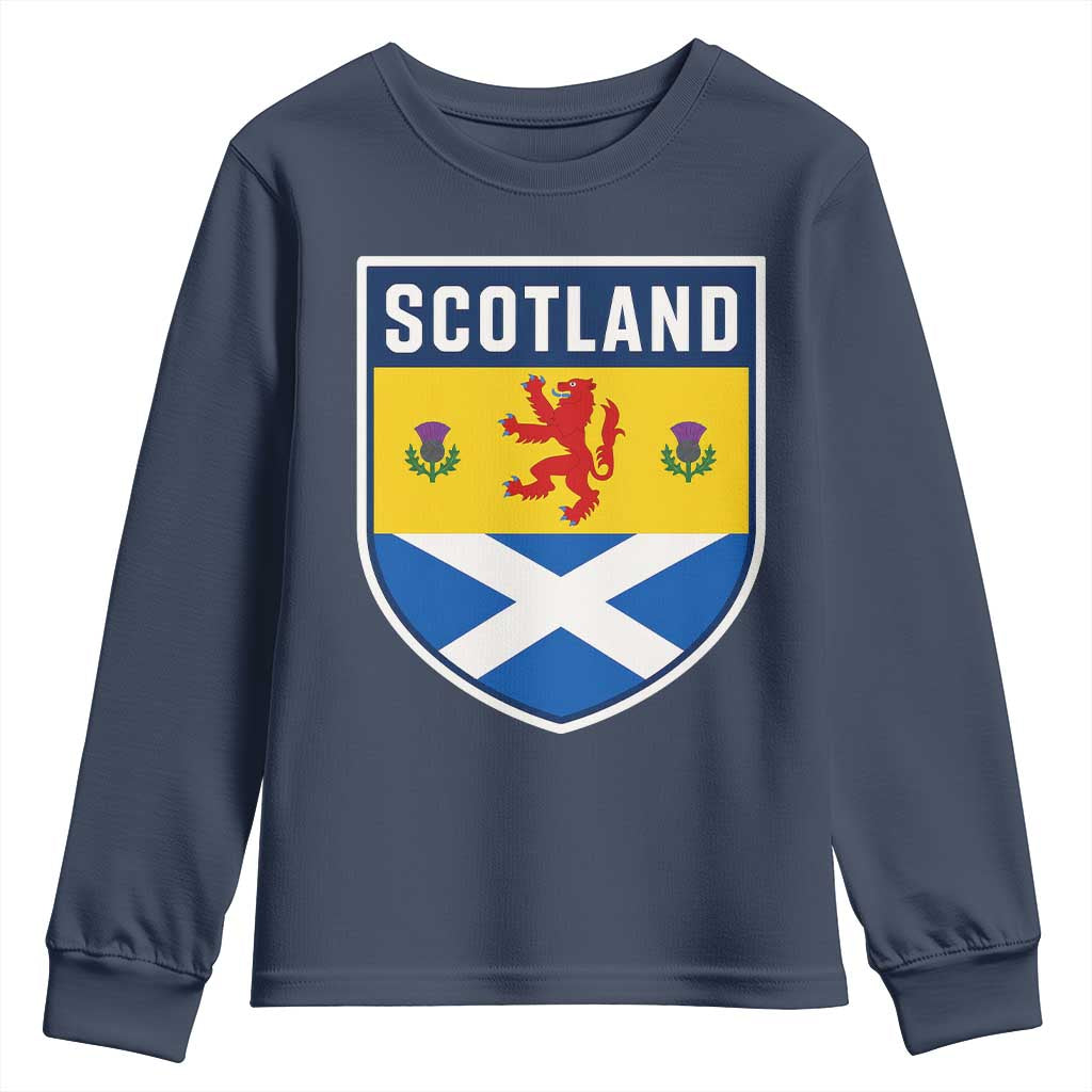 Scottish Rampant Lion Scotland Coat of Arms National Pride Youth Sweatshirt