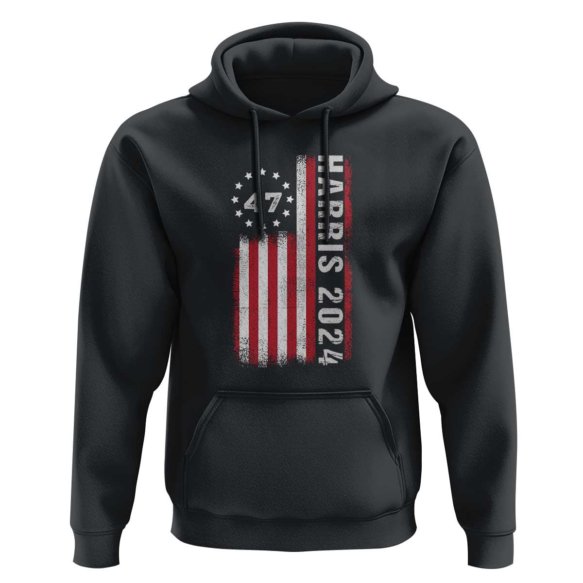 Harris 2024 Hoodie Betsy Ross Flag 47th President Star - Wonder Print Shop