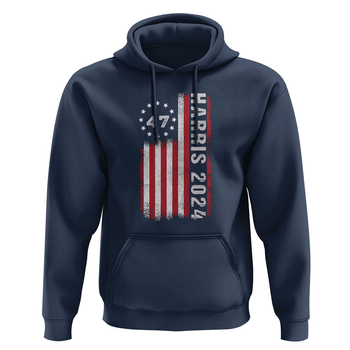 Harris 2024 Hoodie Betsy Ross Flag 47th President Star - Wonder Print Shop