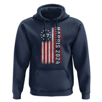Harris 2024 Hoodie Betsy Ross Flag 47th President Star - Wonder Print Shop