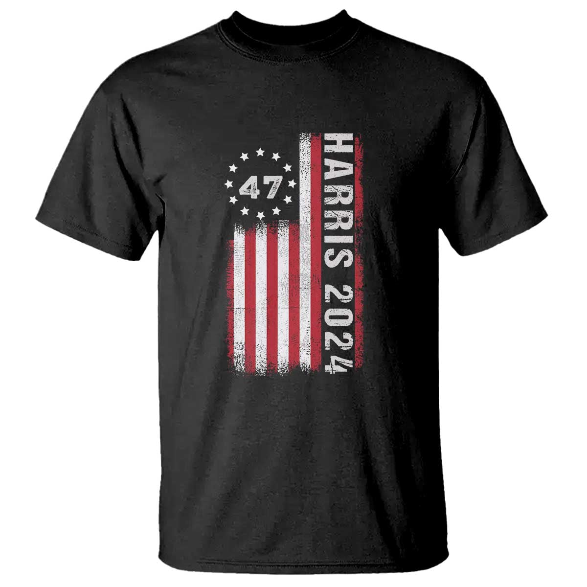 Harris 2024 T Shirt Betsy Ross Flag 47th President Star - Wonder Print Shop