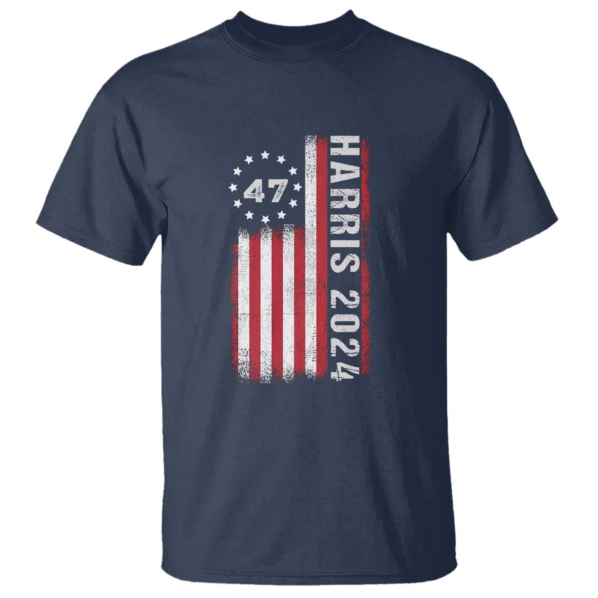 Harris 2024 T Shirt Betsy Ross Flag 47th President Star - Wonder Print Shop