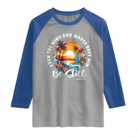 Even The Wind And Waves Obey Him Be Still Raglan Shirt Christian Bible Verse Summer Vacation - Wonder Print Shop