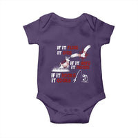 Funny Fishing Hunting Baby Onesie If It Flies It Dies If It Hops It Drops If It Hooks It Cooks - Wonder Print Shop