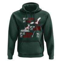 Funny Fishing Hunting Hoodie If It Flies It Dies If It Hops It Drops If It Hooks It Cooks - Wonder Print Shop