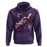 Funny Fishing Hunting Hoodie If It Flies It Dies If It Hops It Drops If It Hooks It Cooks - Wonder Print Shop