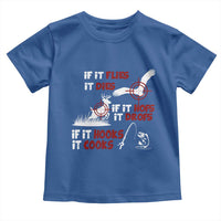 Funny Fishing Hunting Toddler T Shirt If It Flies It Dies If It Hops It Drops If It Hooks It Cooks - Wonder Print Shop