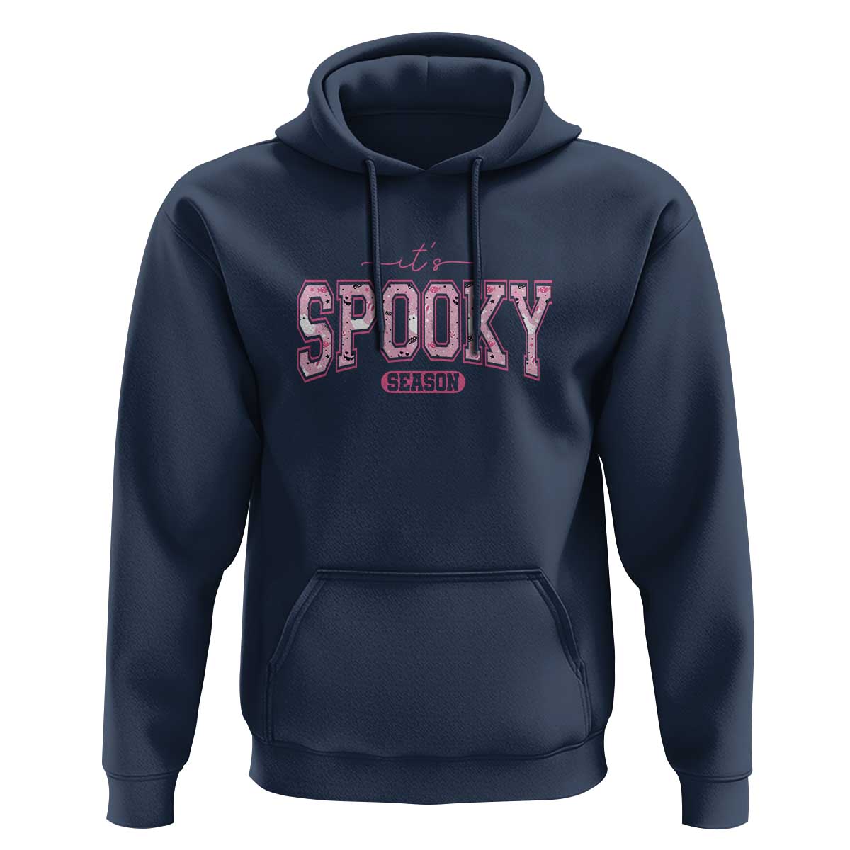 Funny Halloween Hoodie It's Spooky Season Pink Pumpkin Cute Cat